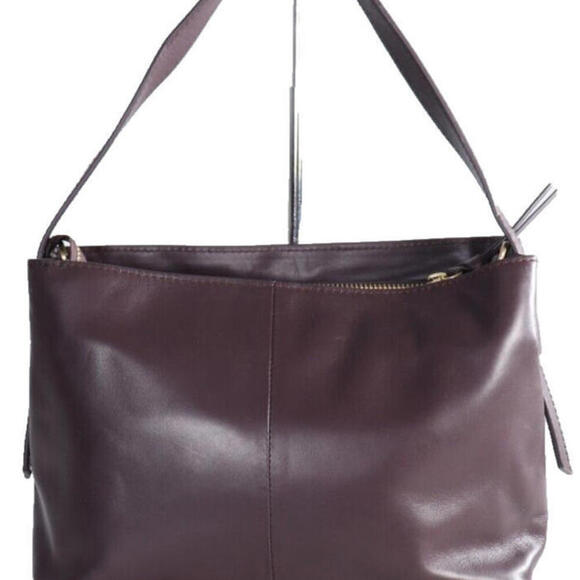 Handbags - Marks & Spencer Women's One Size Maroon Faux Leather Shoulder Bag